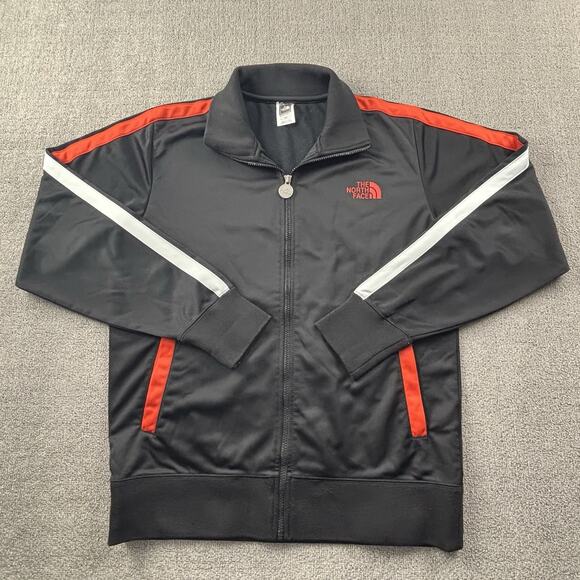 North Face Jacket Adult Medium Black Full Zip Long Sleeve Tracksuit Casual Men's - Picture 1 of 14